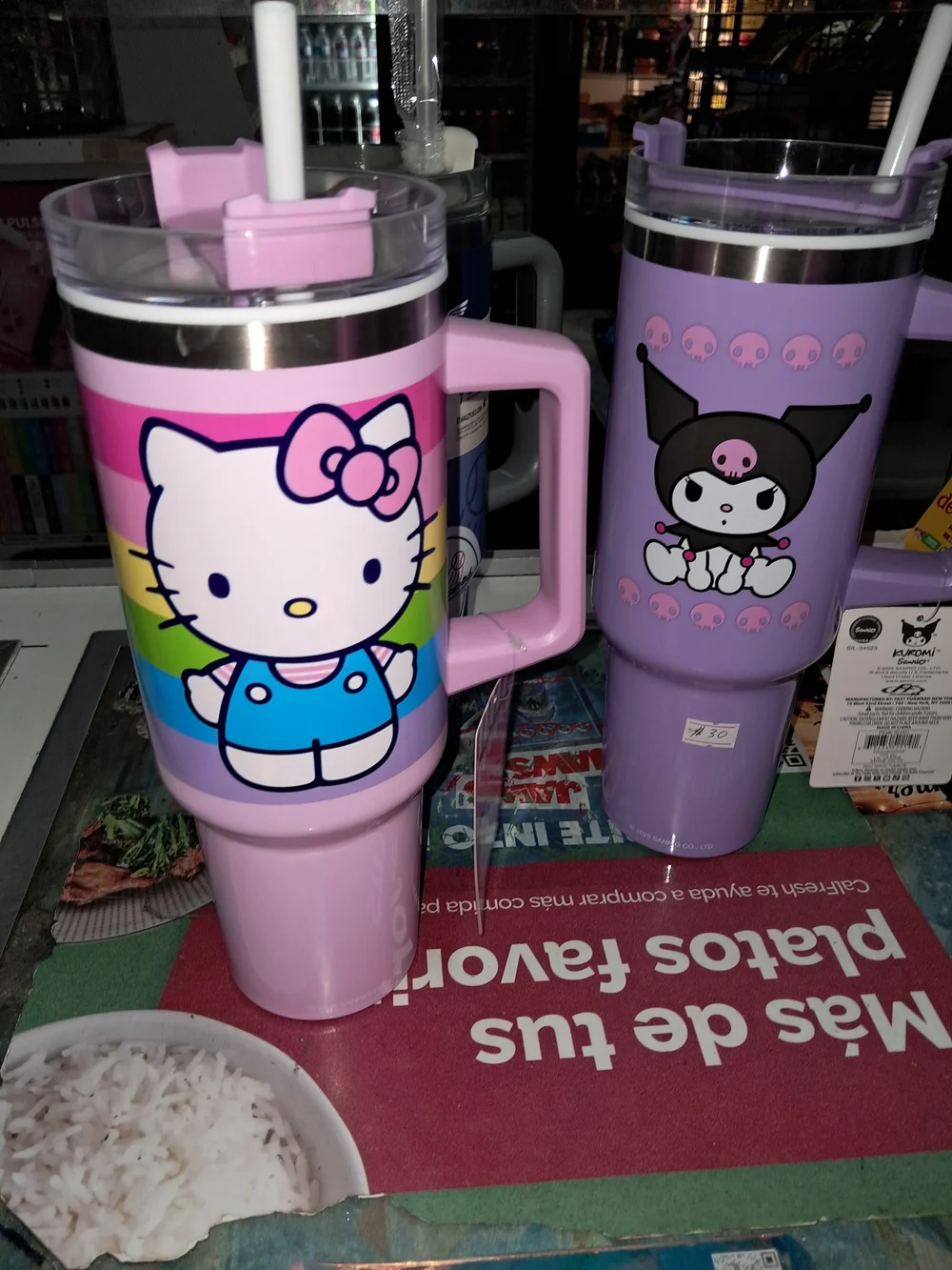 Sanrio Hello Kitty Pink Rainbow Insulated Mug